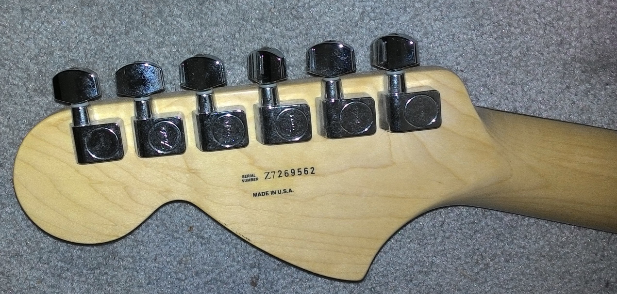 U.S.A. made Fender Highway One Stratocaster guitar, S/N Z7269562